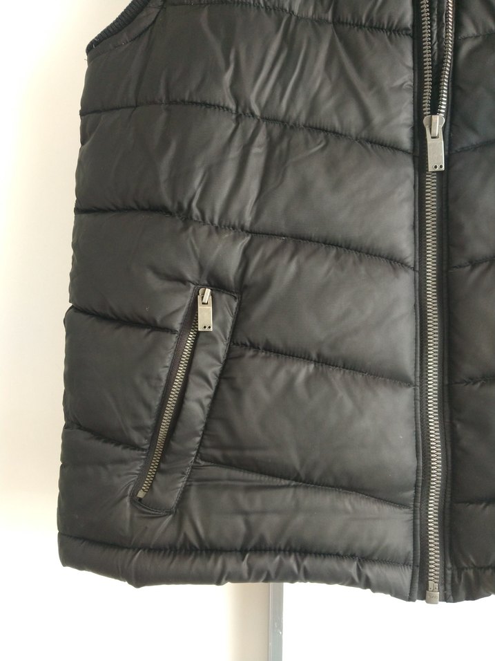 Siyah Fermuarlı Erkek Yelek - Görsel 3