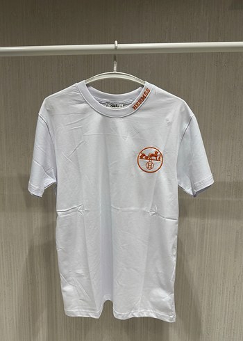 Beyaz Baskılı Erkek Tişört