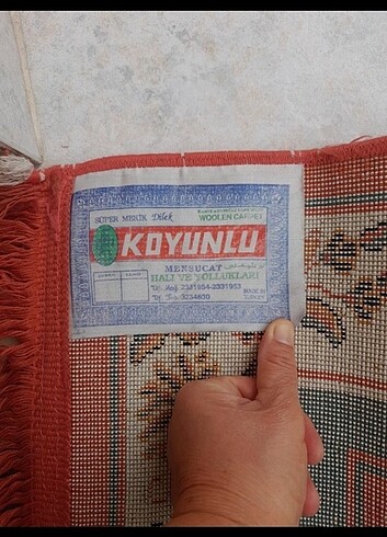 Beden çeşitli Renk Koyunlu marka 3'lü halı seti