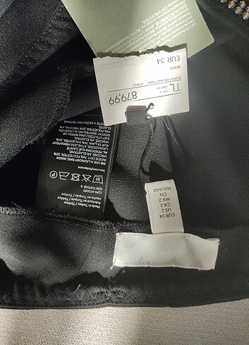 H&M Bayan abiye pantolon önü taş detaylı arkadan gizli fermuarlı İsp