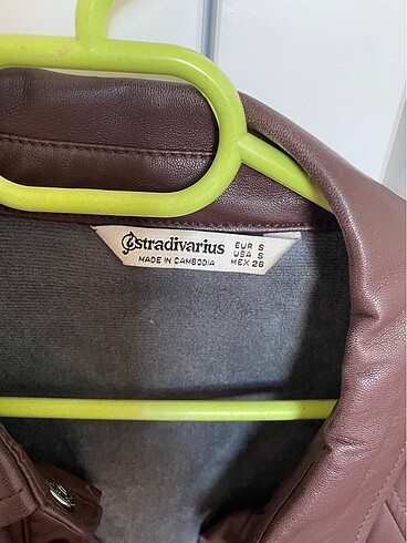 s Beden Stradivarius Deri Gömlek