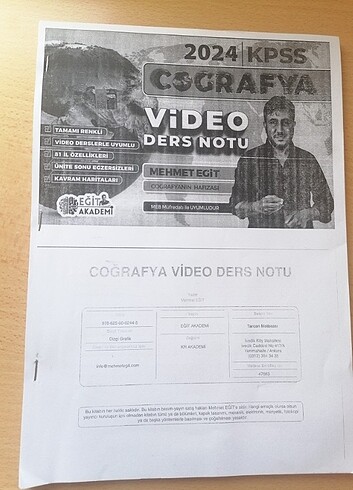 Coğrafya video ders notu