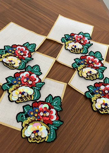 Zara Home Nakışlı Vintage peçete