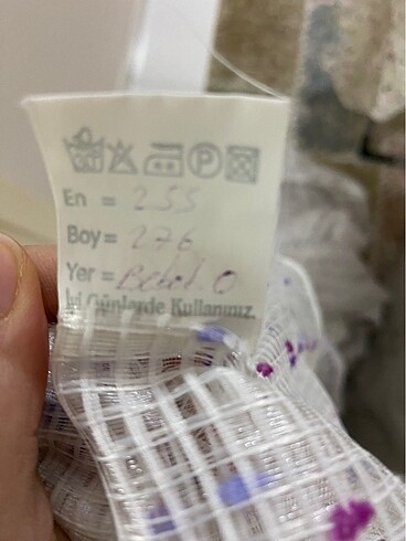 255x276 tertemiz kaliteli tül perde - Görsel 2