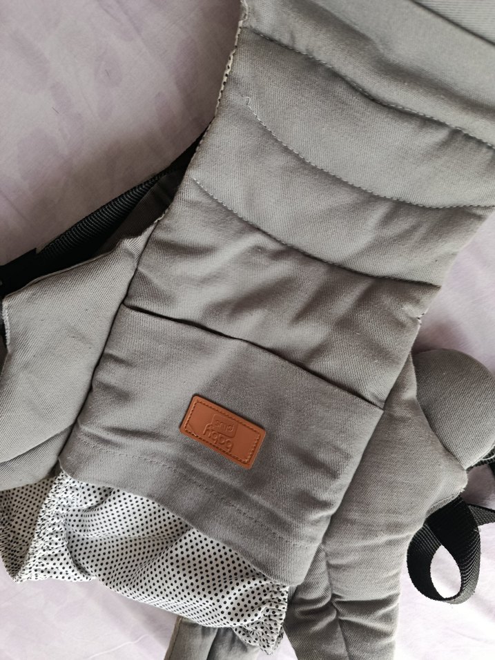 Star Kanguru Bebek Taşıyıcı Gri (egg baby sling hediye) - Görsel 2