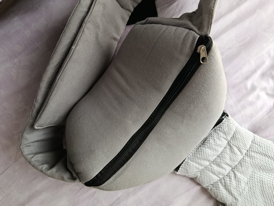 Star Kanguru Bebek Taşıyıcı Gri (egg baby sling hediye) - Görsel 4