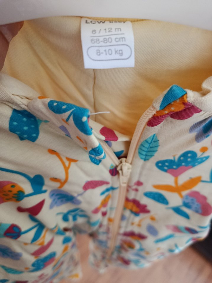 Renkli Çiçek Desenli Bebek uyku tulumu - Görsel 2