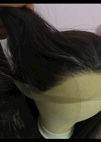 Gerçek saç dokusunda tül peruk - Görsel 4