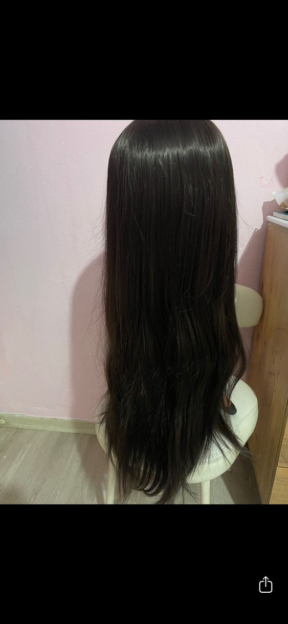 Gerçek saç dokusunda tül peruk - Görsel 2