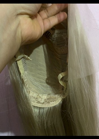 Gerçek saç dokusunda sıfır tül. Peruk - Görsel 5