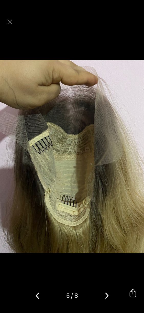 Gerçek saç dokusunda sıfır tül peruk - Görsel 5