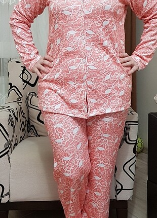 Flamingo desenli Pijama.margatsni pijama takımı 