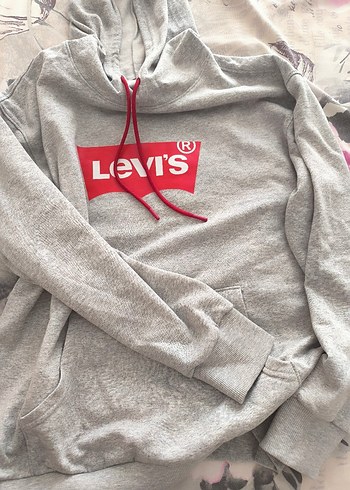 Levi's Gri Kapüşonlu Erkek Sweatshirt - Görsel 3