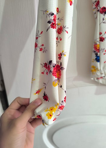 Çiçek Desenli Bohem kadın Bluzu - Görsel 2