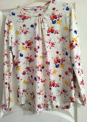 Çiçek Desenli Bohem kadın Bluzu - Görsel 3