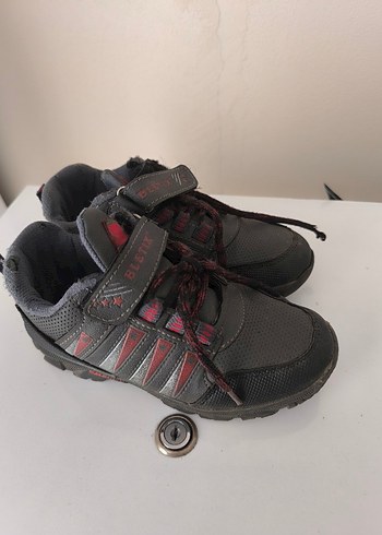 Gri Erkek Çocuk Botları Yılan Desenli Tokalı - Görsel 2