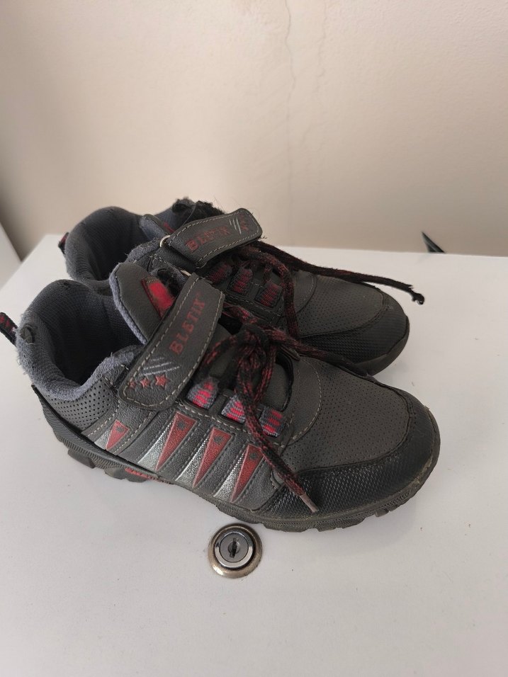 Gri Erkek Çocuk Botları Yılan Desenli Tokalı - Görsel 2