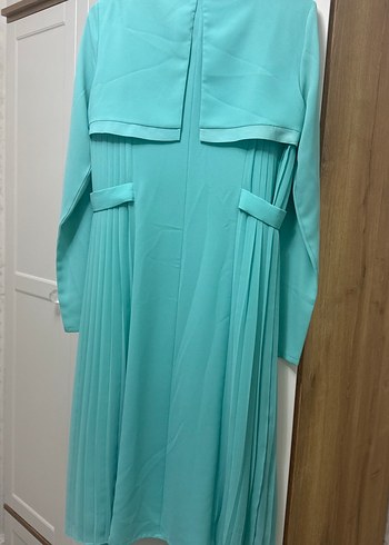 Uzun Kollu Turkuaz Kadın Tunik - Görsel 3