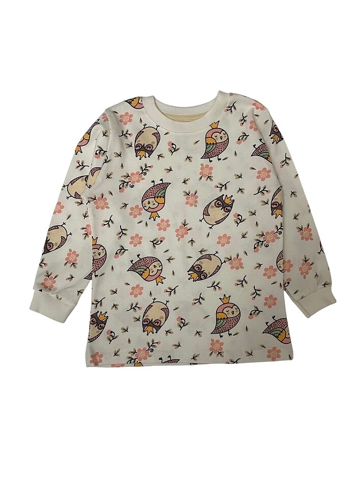 Kız çocuk 0 pamuklu pijama takımı - Görsel 2