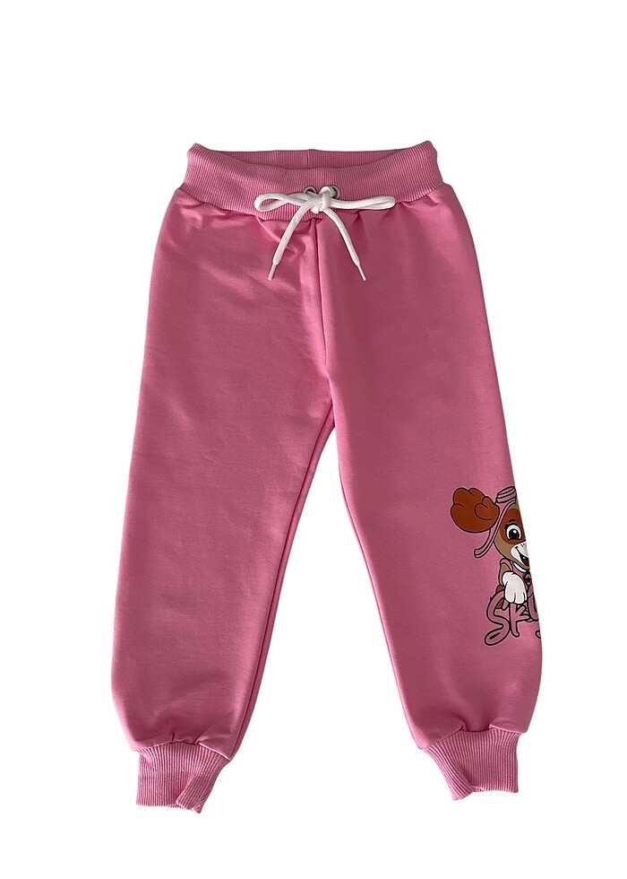 Kız çocuk pamuklu eşofman takımı - Görsel 3