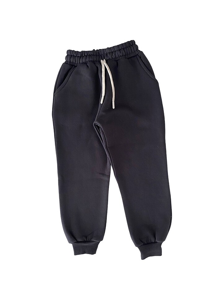 Kız çocuk pamuklu şardonlu kumaş eşofman takımı - Görsel 3