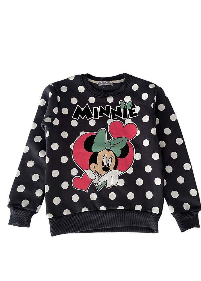 Kız çocuk pamuklu şardonlu kumaş eşofman takımı - Görsel 2