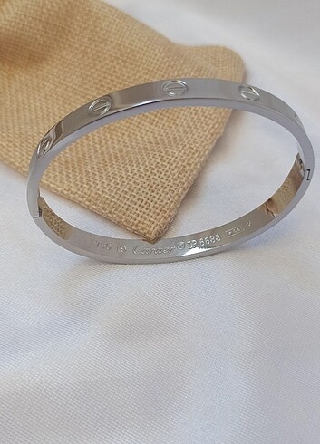 Cartier silver kelepçe