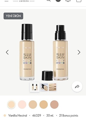 Oriflame illuskin aguabost fondöten 