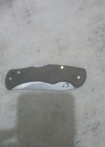 Gri Katlanır Cep Bıçağı kurt baskılı türk bayrakli - Görsel 2