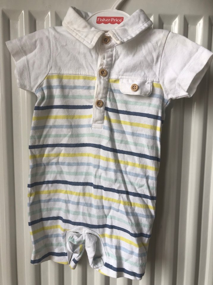 Bebek Erkek 1-3 aylık Düğmeli Pamuk - Görsel 2