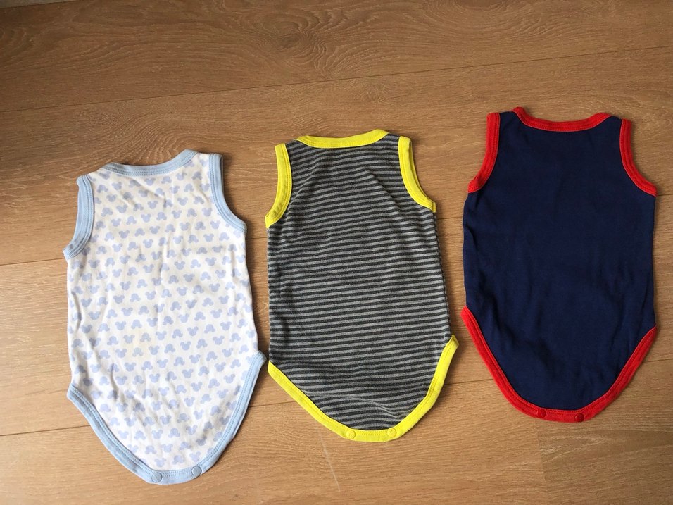 Renkli Batman Desenli 1-3 ay 3lü Erkek Bebek Body zıbın - Görsel 2