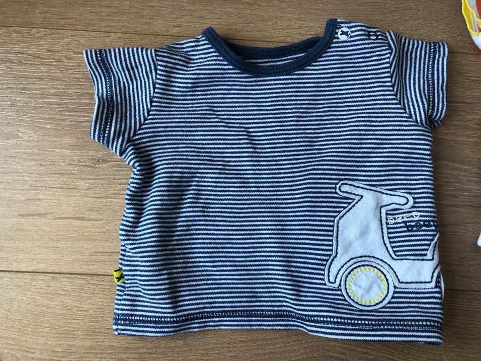 Erkek bebek 1-3 ay Mothercare body ve tshirt - Görsel 2