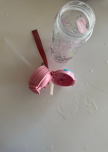 Unicorn Desenli Pembe kız Çocuk Termos Matara - Görsel 4