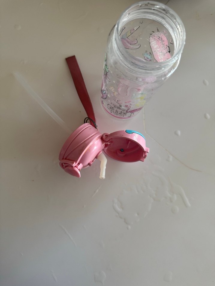 Unicorn Desenli Pembe kız Çocuk Termos Matara - Görsel 4