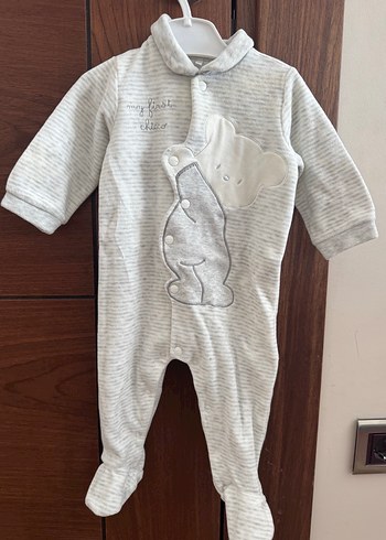 Chicco unisex 6 ay kadife tulum - Görsel 3