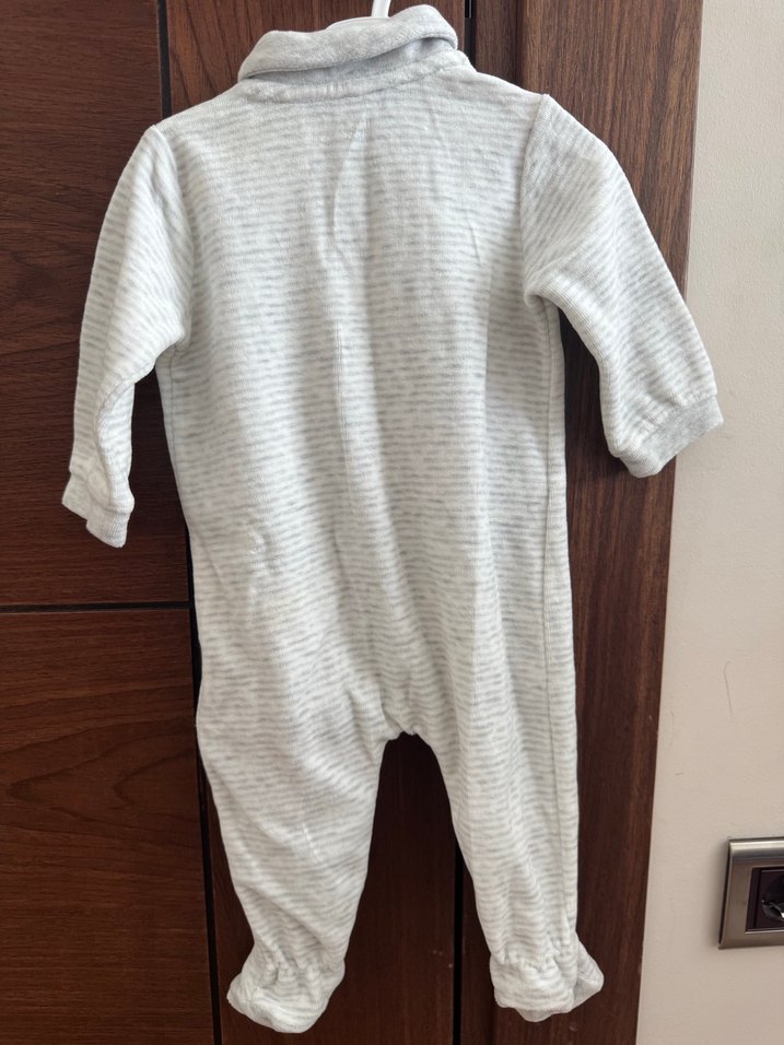 Chicco unisex 6 ay kadife tulum - Görsel 4