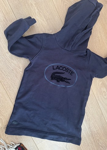 Lacoste siyah 4 yaş kapşonlusweat elbise - Görsel 3