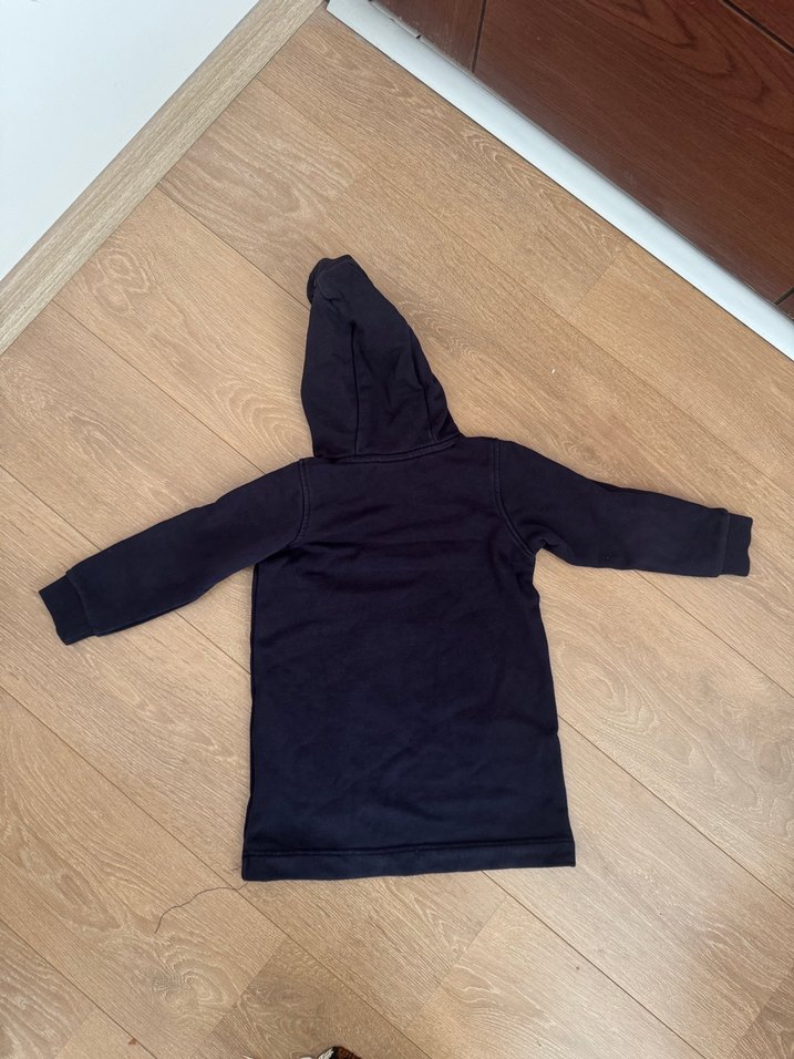 Lacoste siyah 4 yaş kapşonlusweat elbise - Görsel 2