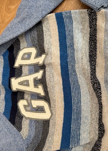 Gri Erkek Çocuk GAP Triko Sweatshirt - Görsel 3