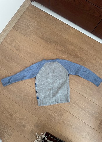 Gri Erkek Çocuk GAP Triko Sweatshirt - Görsel 2