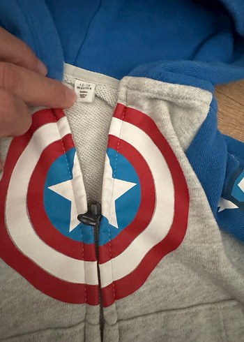 Kapüşonlu Erkek Çocuk Baskılı Fermuarlı Sweatshirt - Görsel 3