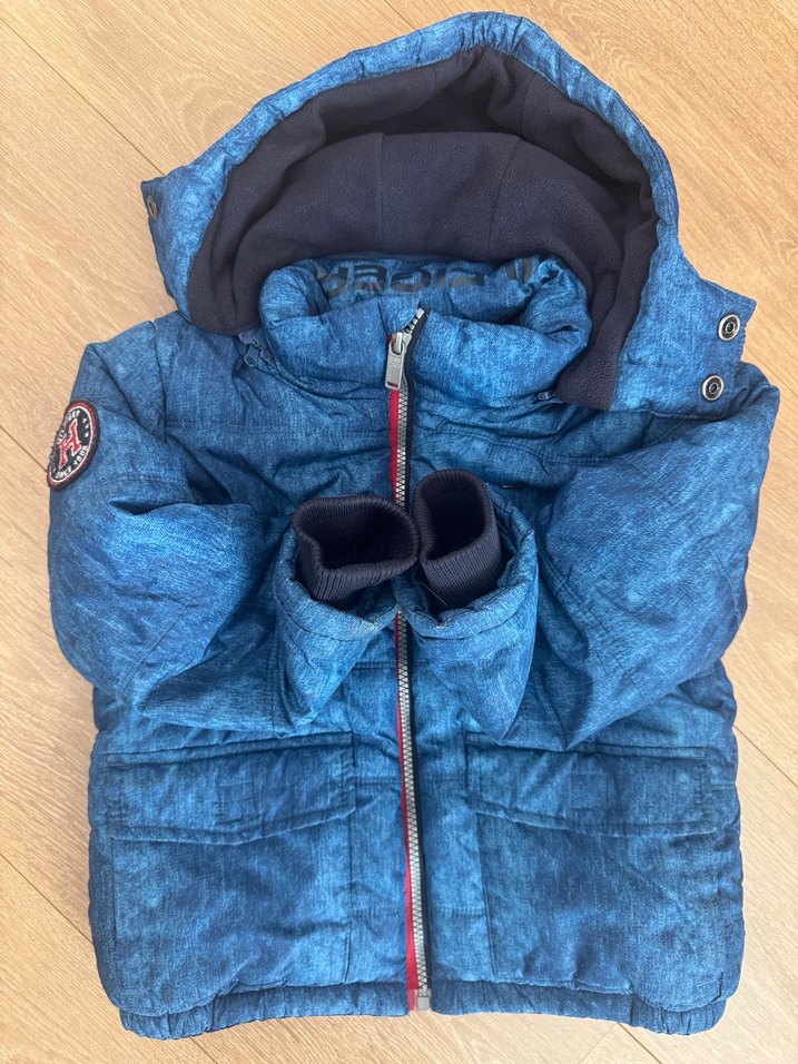 Tommy 5-6 yaş erkek çocuk mavi kaban - Görsel 2
