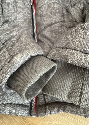 Tommy Hilfiger Erkek Çocuk Gri Fermuarlı Mont - Görsel 6