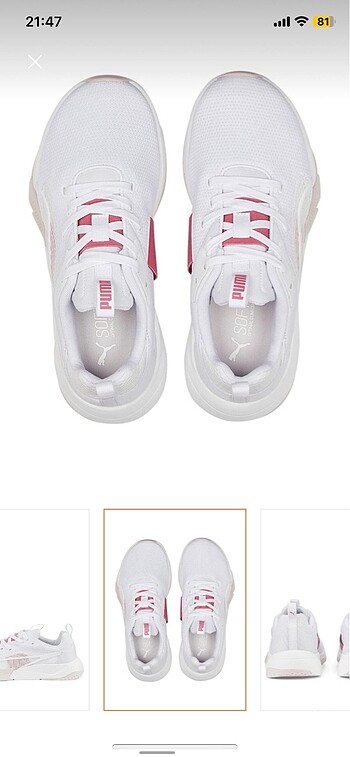37 Beden beyaz Renk Puma Spor Ayakkabı