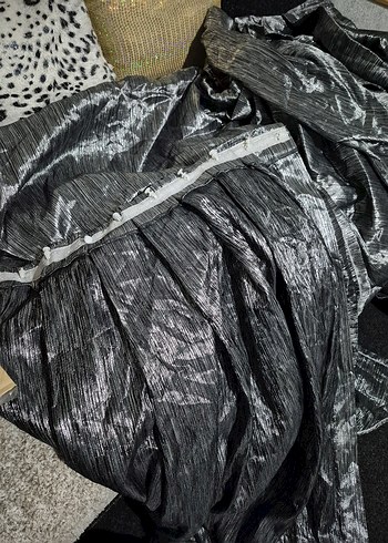 Gri Desenli Modern fon perde - Görsel 4