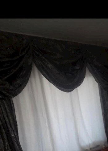 Gri Desenli Modern fon perde - Görsel 6