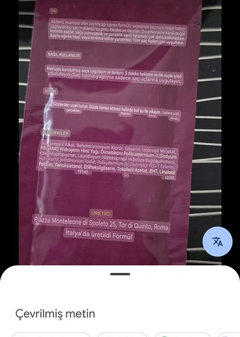 Glock Saç Maskesi 12 ml - Görsel 5