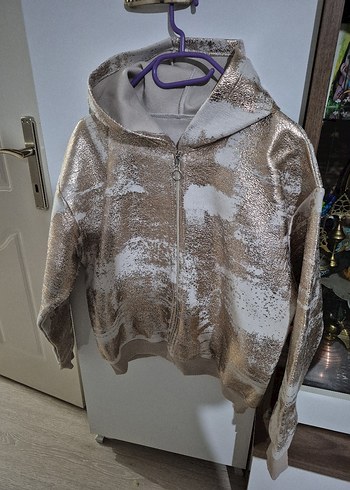 Kapüşonlu Fermuarlı Sweatshirt - Görsel 3