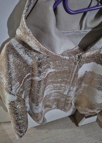 Kapüşonlu Fermuarlı Sweatshirt - Görsel 2