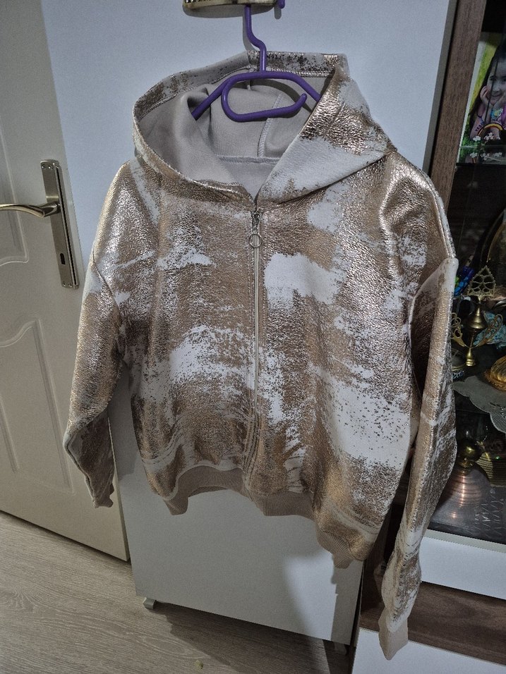 Kapüşonlu Fermuarlı Sweatshirt - Görsel 3